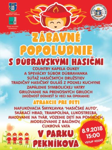 Pozvánka na Zábavné popoludnie v parku Pekníkova